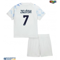 Otroški Nogometni dresi Inter Milan Piotr Zielinski #7 Gostujoči 2025-26 Kratek Rokav (+ Kratke hlače)